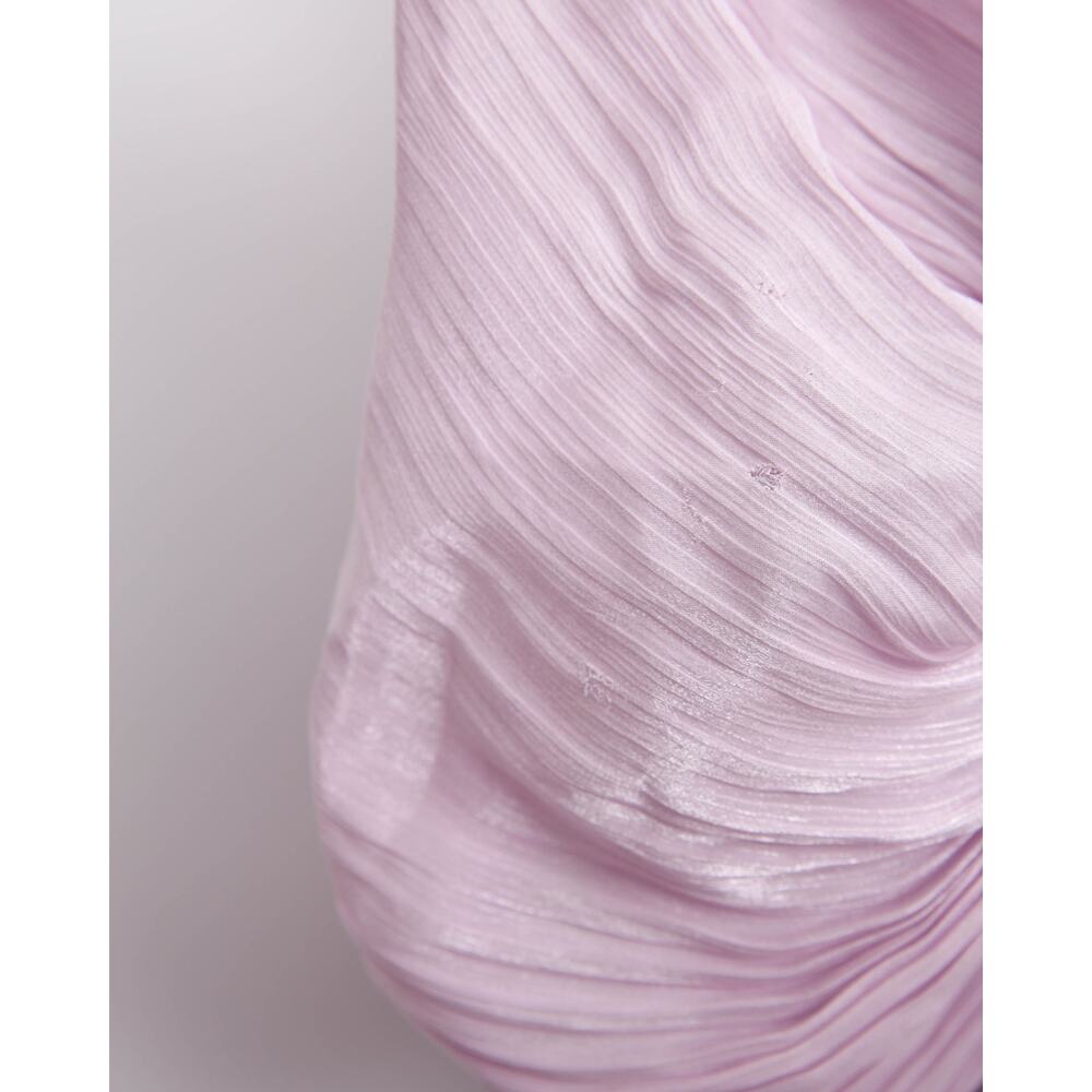 Badgley Mischka Pink Drape Dolman Gown Size 12 - Picture 9 of 9